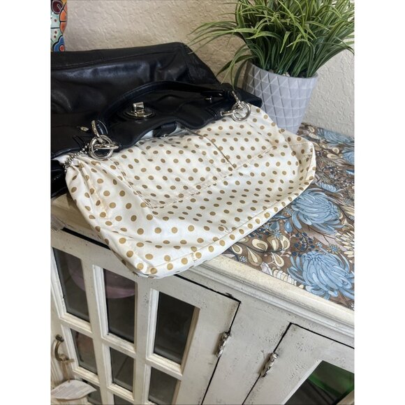 Coach Peyton Black Leather Large Carryall, Style 14510 Shoulder Handbag Purse - Picture 10 of 16